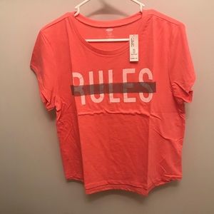 Old Navy Coral Graphic Tee